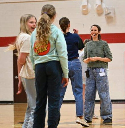 Jenny teaches a workshop at Steamboat Springs Middle School. Jenny teaches a workshop at Steamboat Springs Middle School.